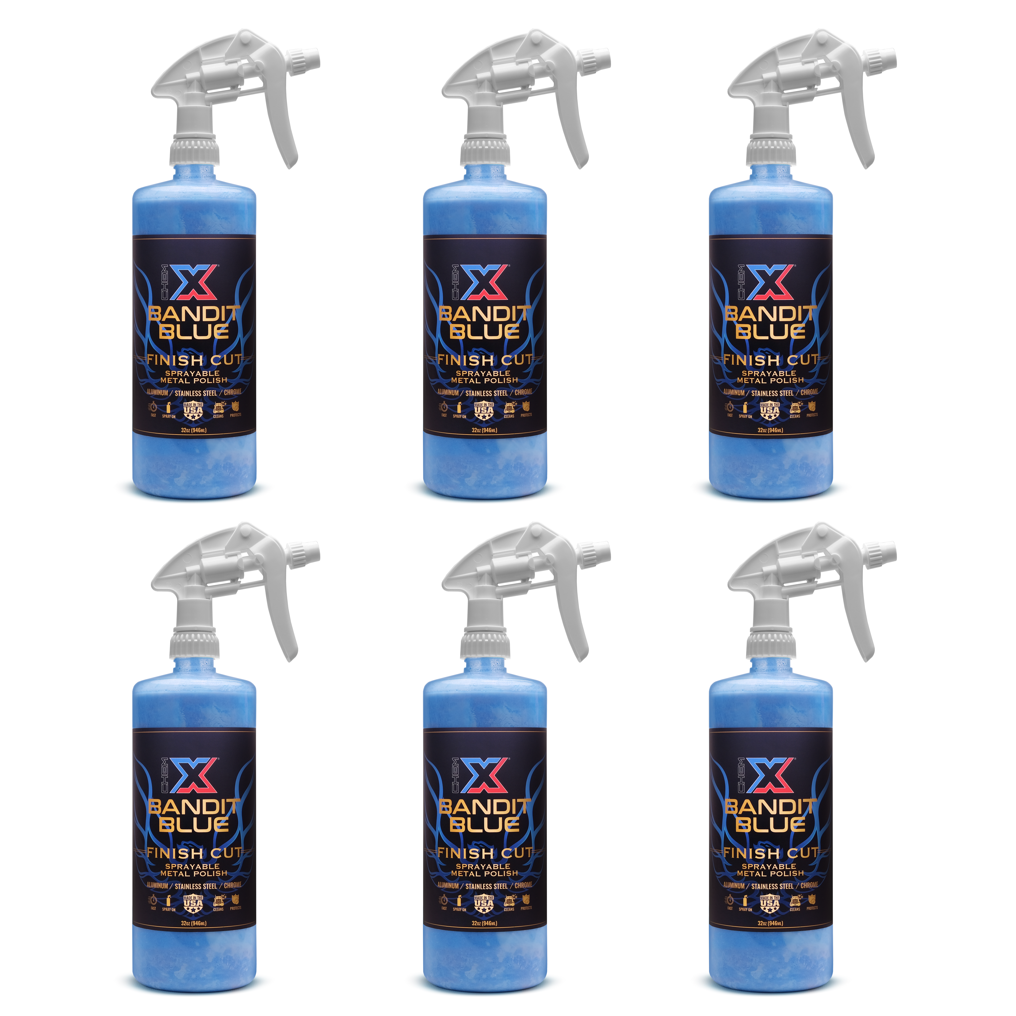 Bandit Blue: Finish Cut Sprayable Metal Polish - Chem-X