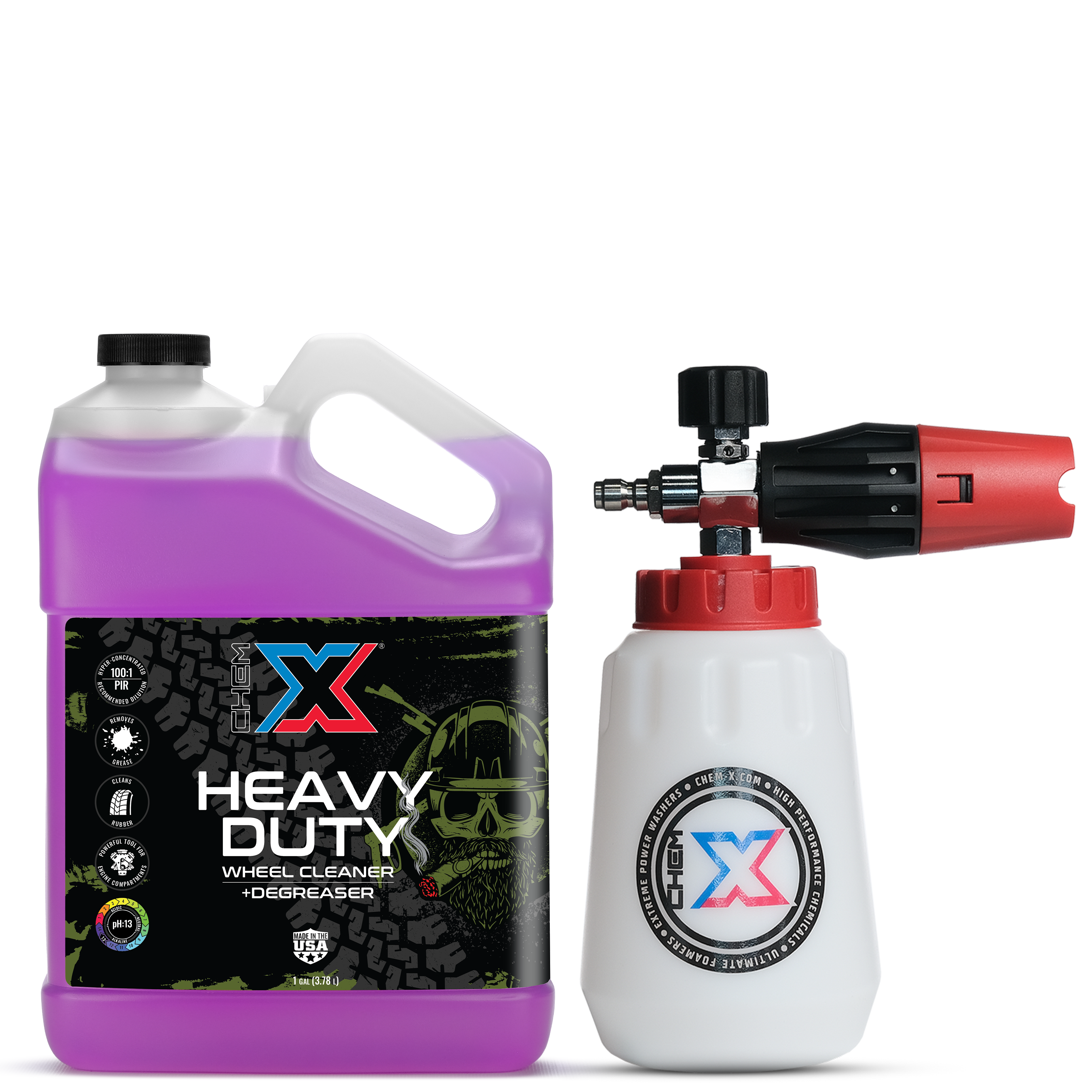 Heavy Duty + Chrome Cannon Kit | Wheel Cleaner & Degreaser | Chem-X