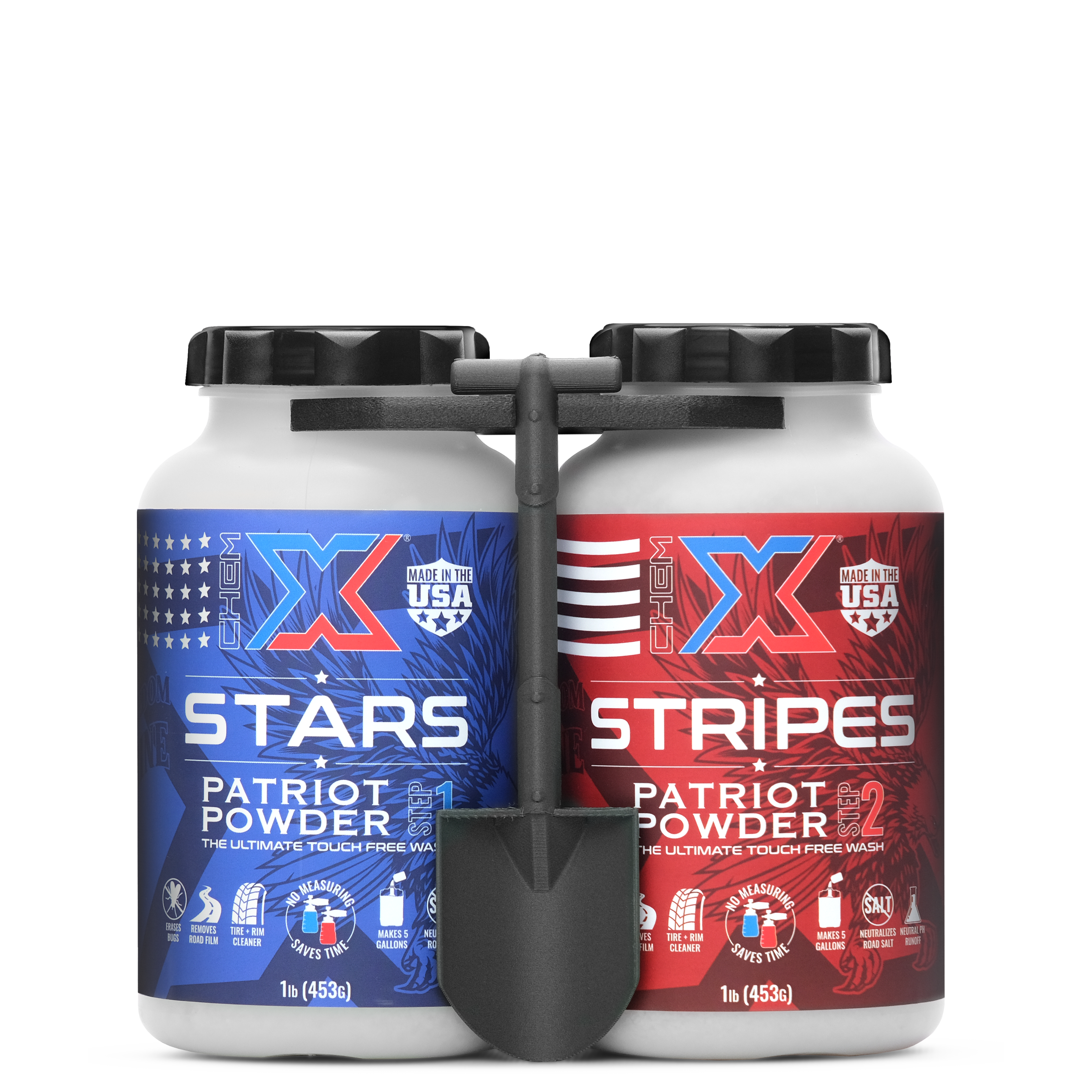 Stars + Stripes Patriot Powder: The Ultimate Touch Free Vehicle Wash - Chem-X