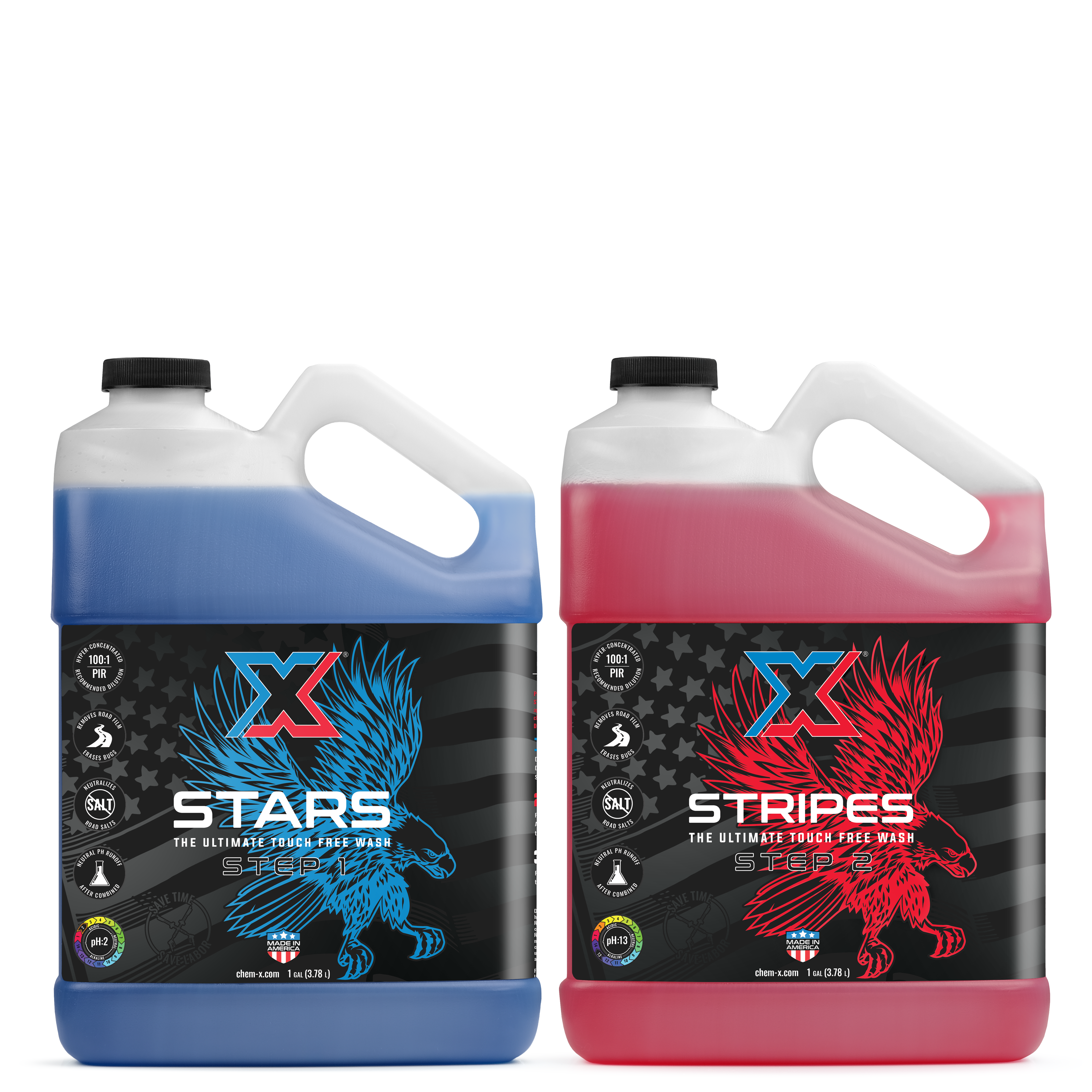EXLEAR WASHING FOAM 120g 2個セット Touchless Wash Soap Stars & Stripes – Combo Pack – Chem-X