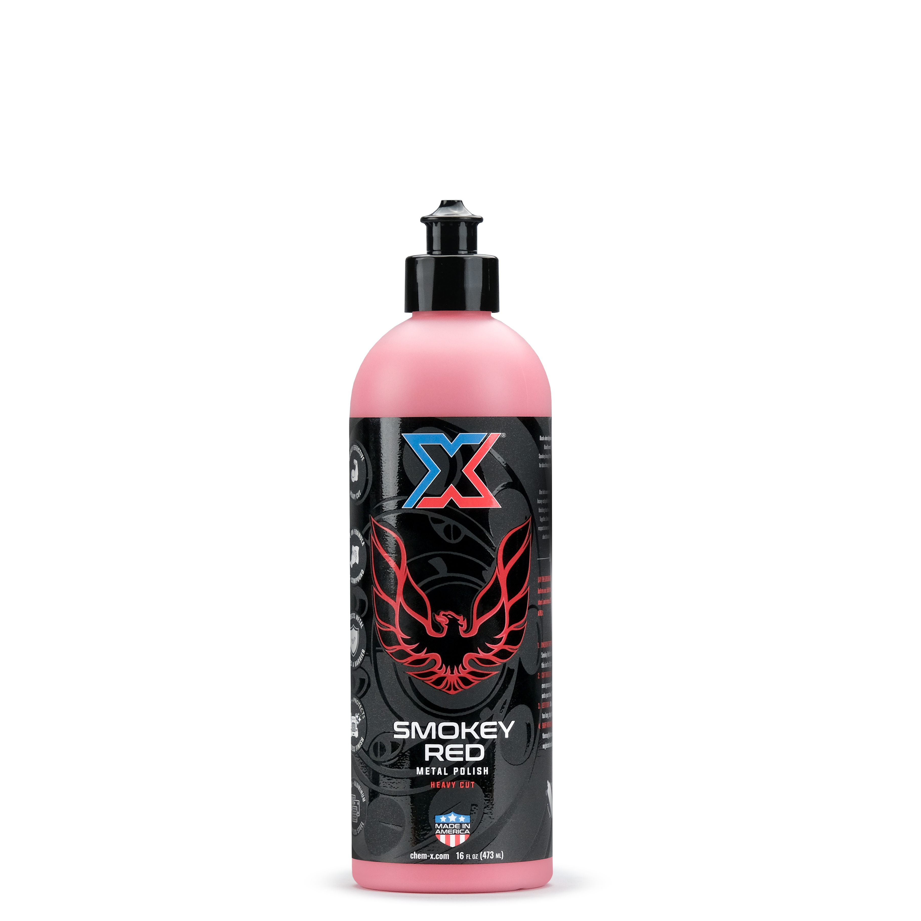Smokey Red: Heavy Cut Metal Polish - Chem-X