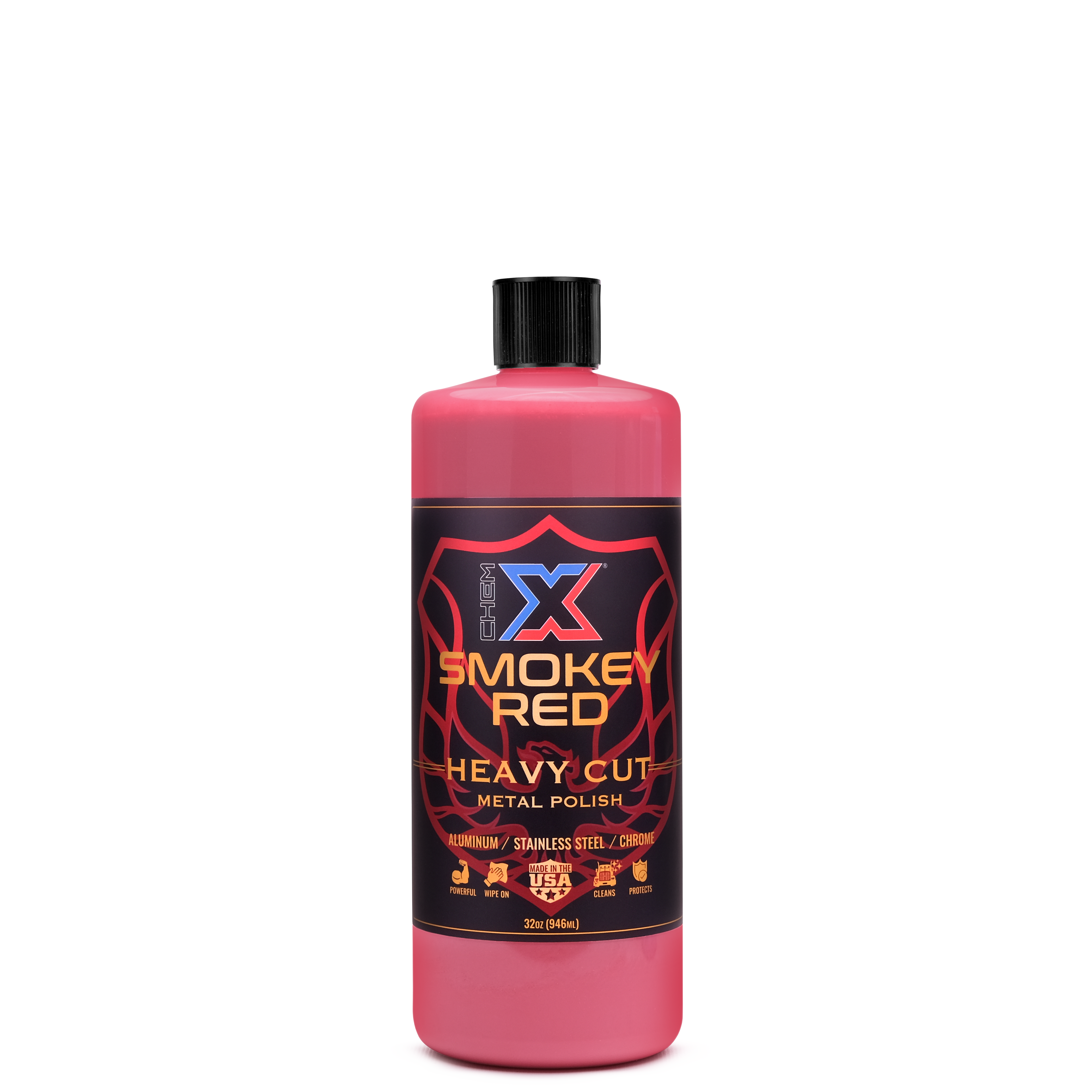 Smokey Red: Heavy Cut Metal Polish - Chem-X