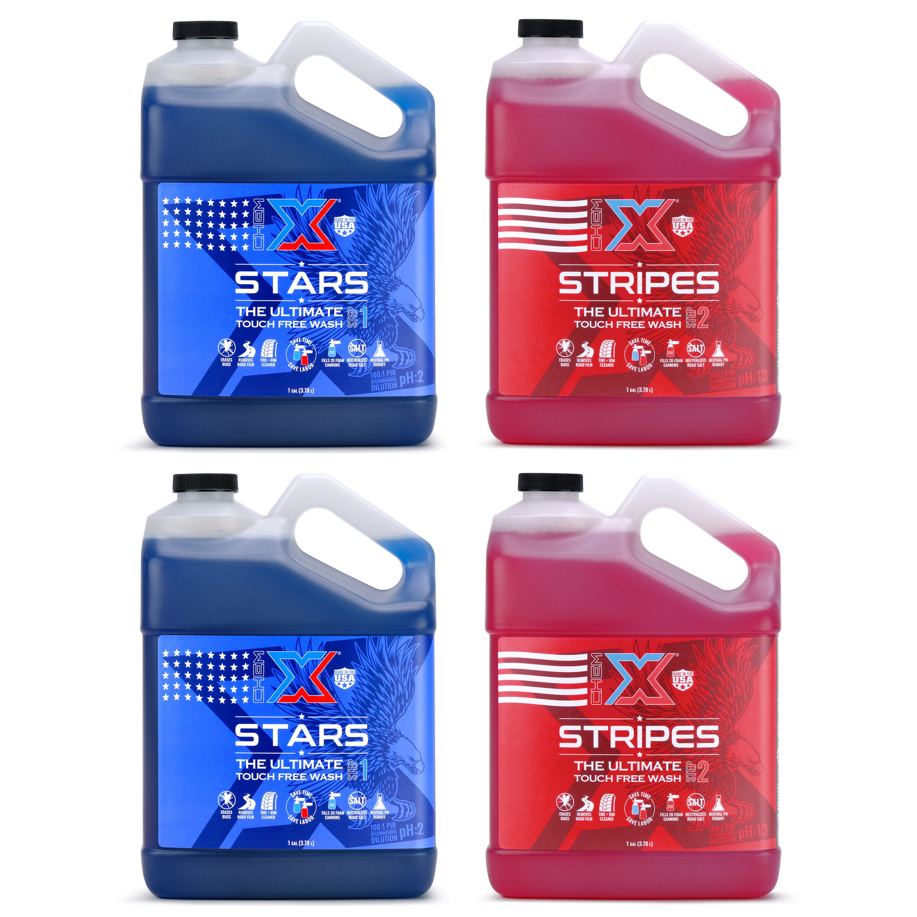 X Factor Complete Wash Bay System: Wall Mounted 220v Electric - Freedom Foamer Touch Free Kit 3.5GPM @3,000PSI - Chem-X