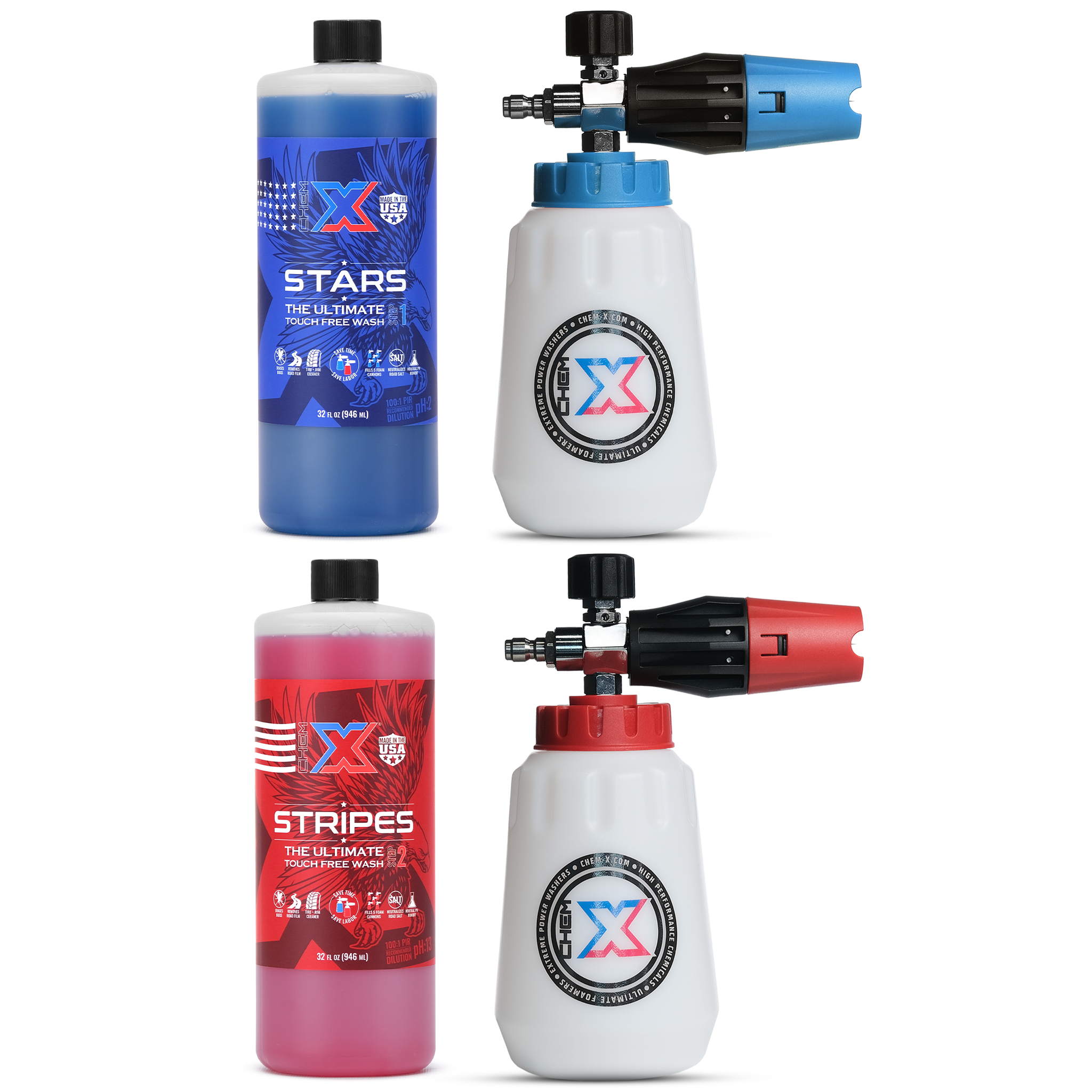 Touchless Wash Foam Cannon Kit – Stars & Stripes – Chem-X
