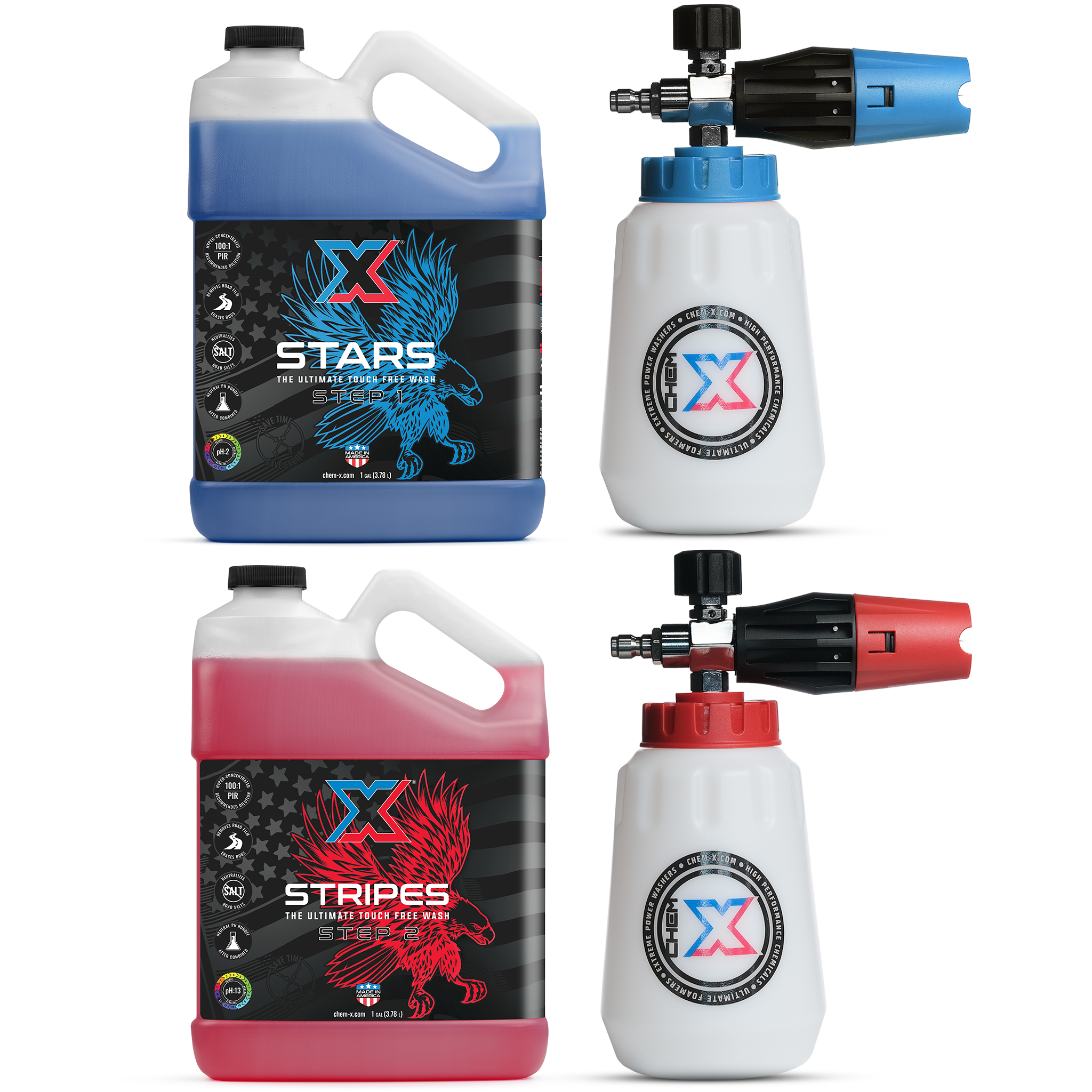 Touchless Wash Foam Cannon Kit – Stars & Stripes – Chem-X