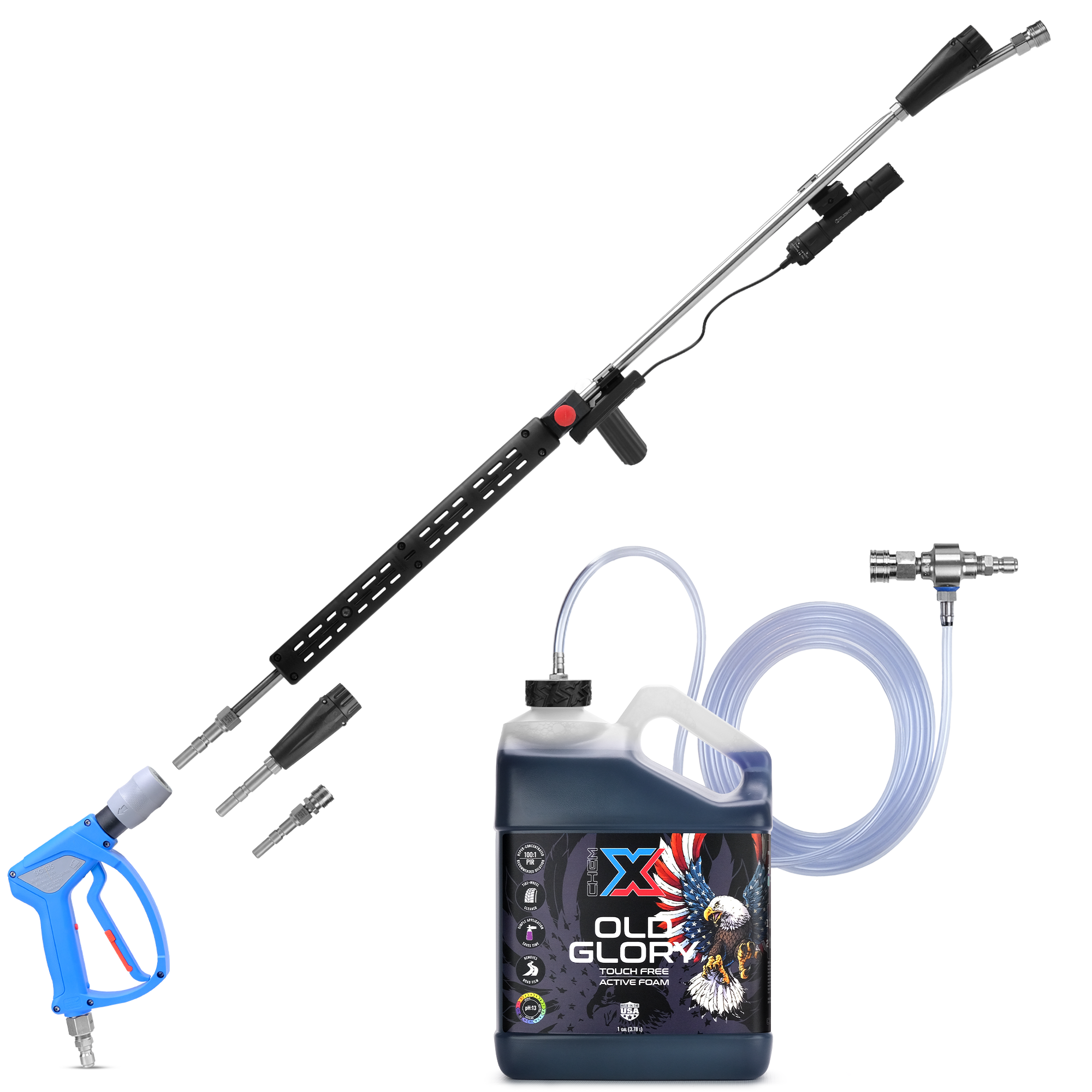 Freedom Foamer 44": Tactical Strike Touch Free Vehicle Wash Kit