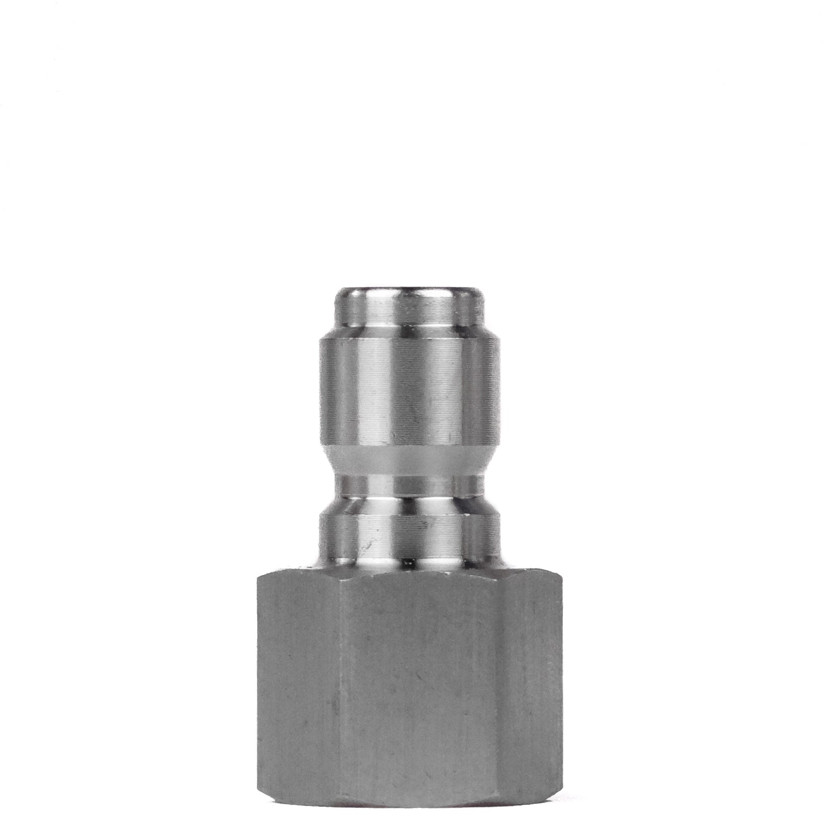 3/8" Female Thread QC Plug - Stainless - Chem-X