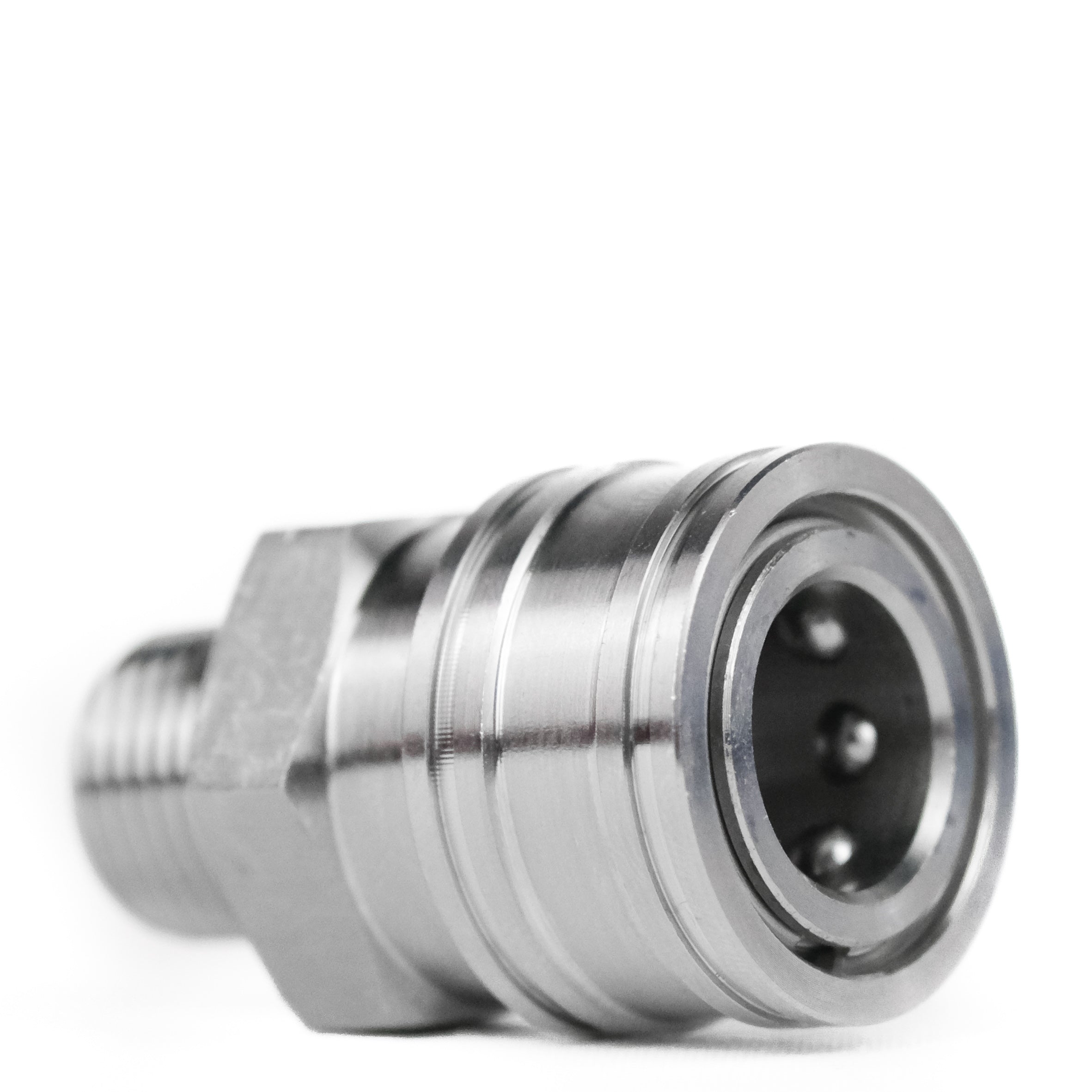 3/8" Male Thread QC Coupler - Stainless - Chem-X