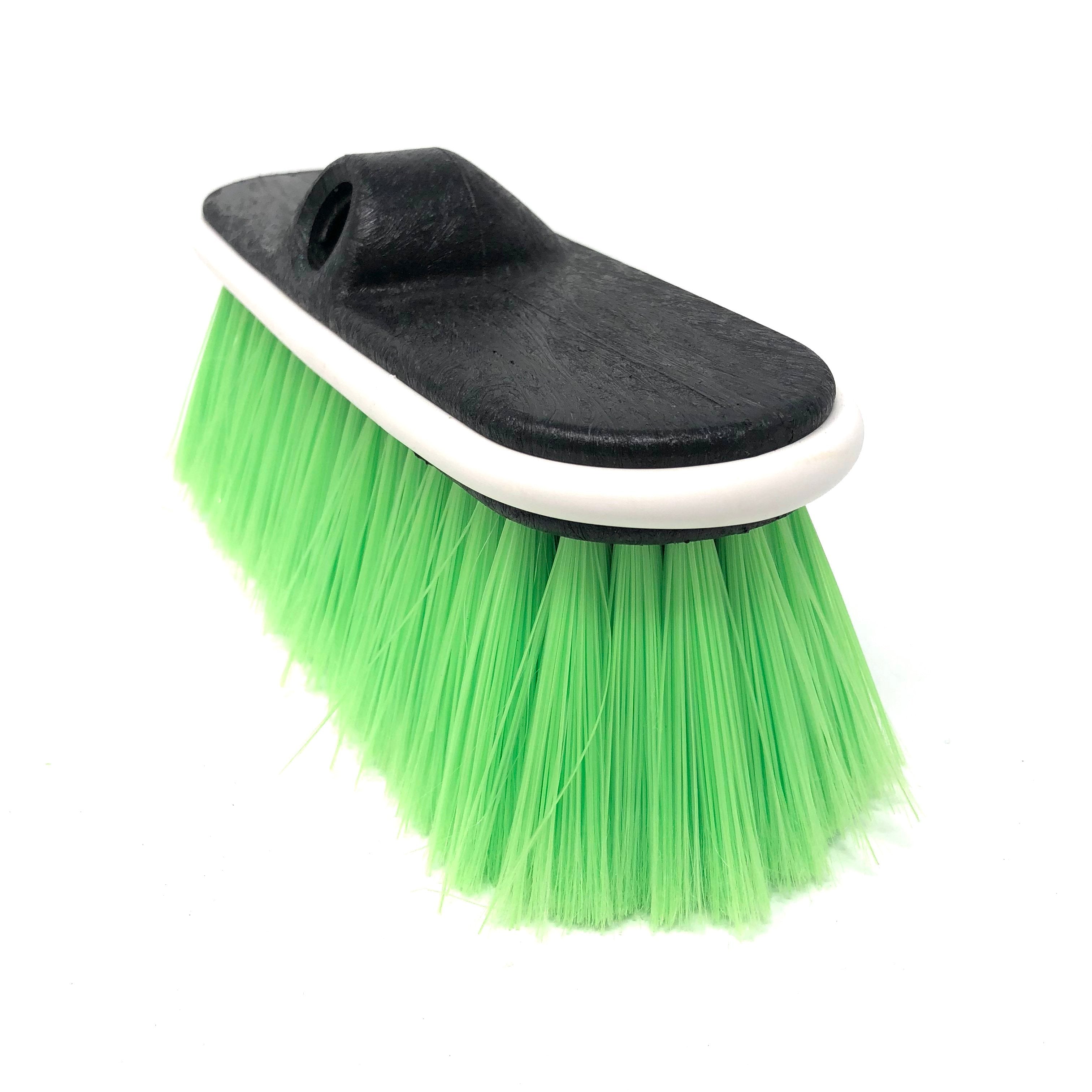 Easy Reach 9" Extra Soft Green Bristle Brush w/bumper - Chem-X