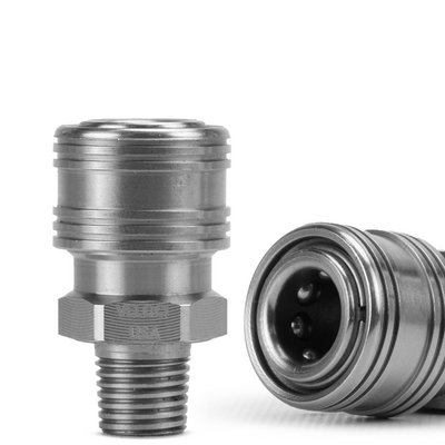 PRIMA Stainless Steel QC Coupler: 1/4" Male - Chem-X