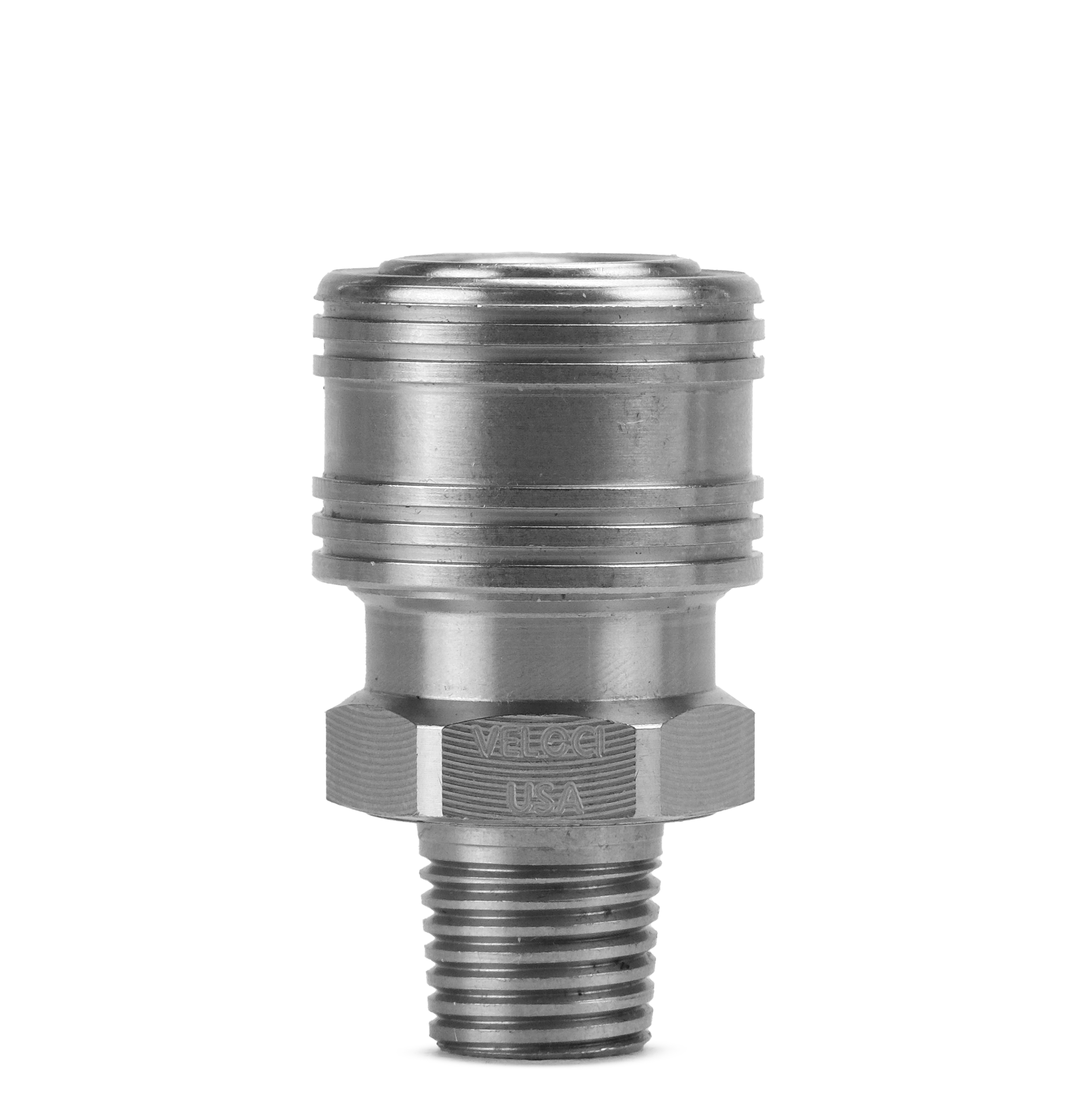 PRIMA Stainless Steel QC Coupler: 1/4" Male - Chem-X