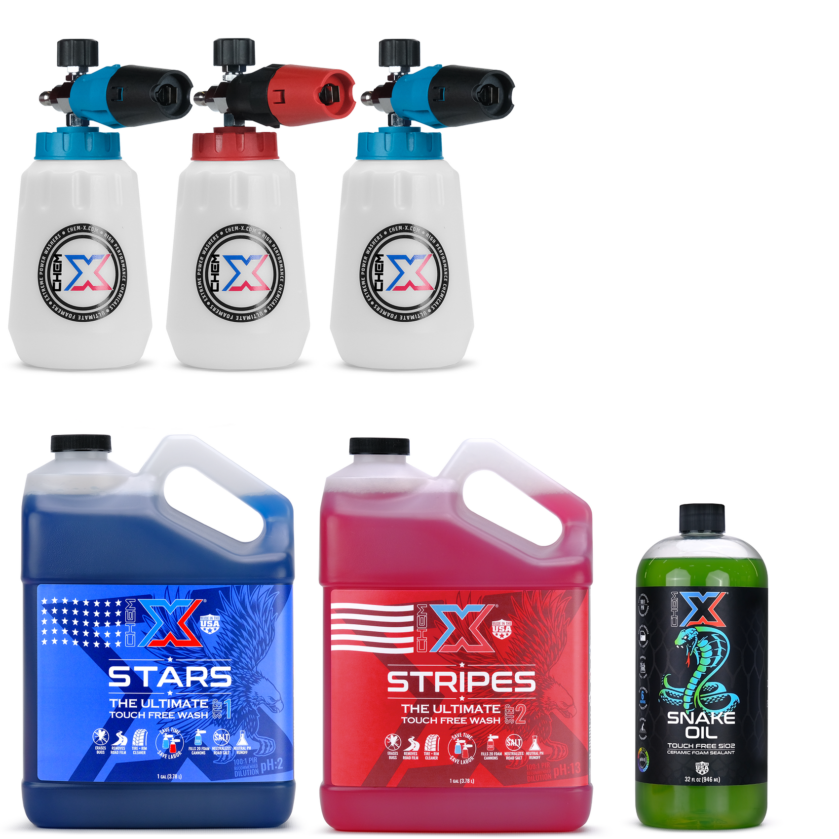 Ultimate Touch Free Bundle (1gal Stars + Stripes)