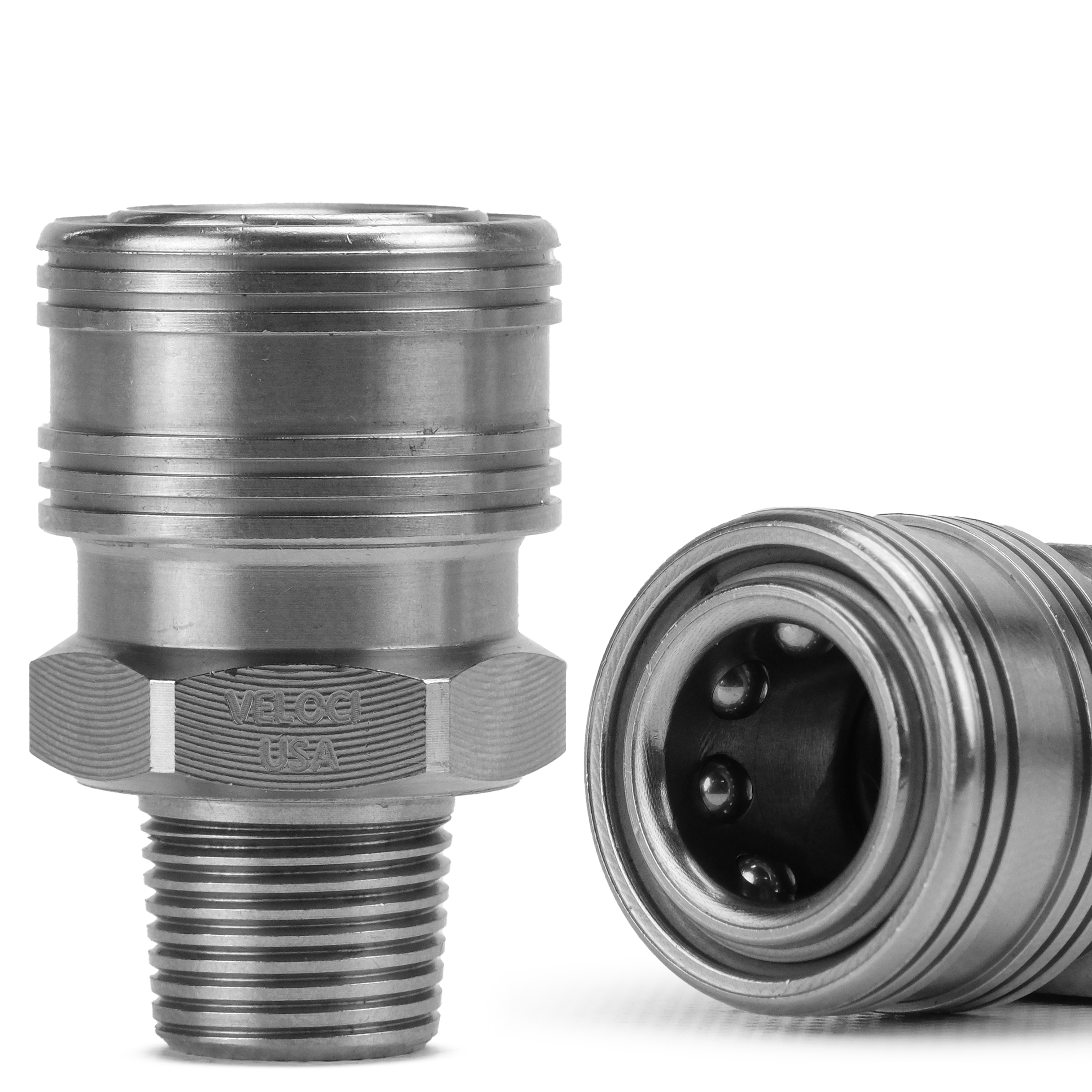 PRIMA Stainless Steel QC Coupler: 3/8" Male - Chem-X