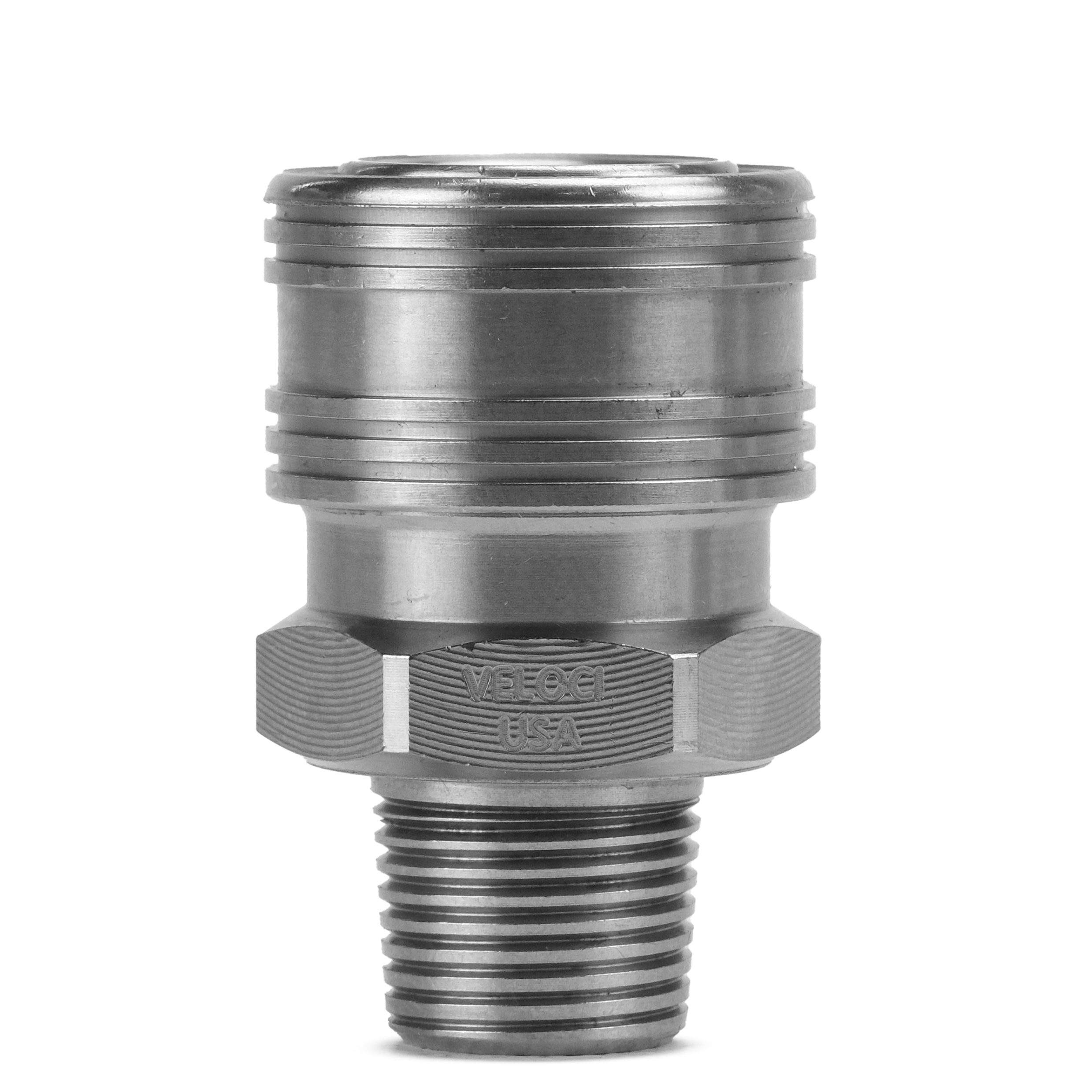 PRIMA Stainless Steel QC Coupler: 3/8" Male - Chem-X
