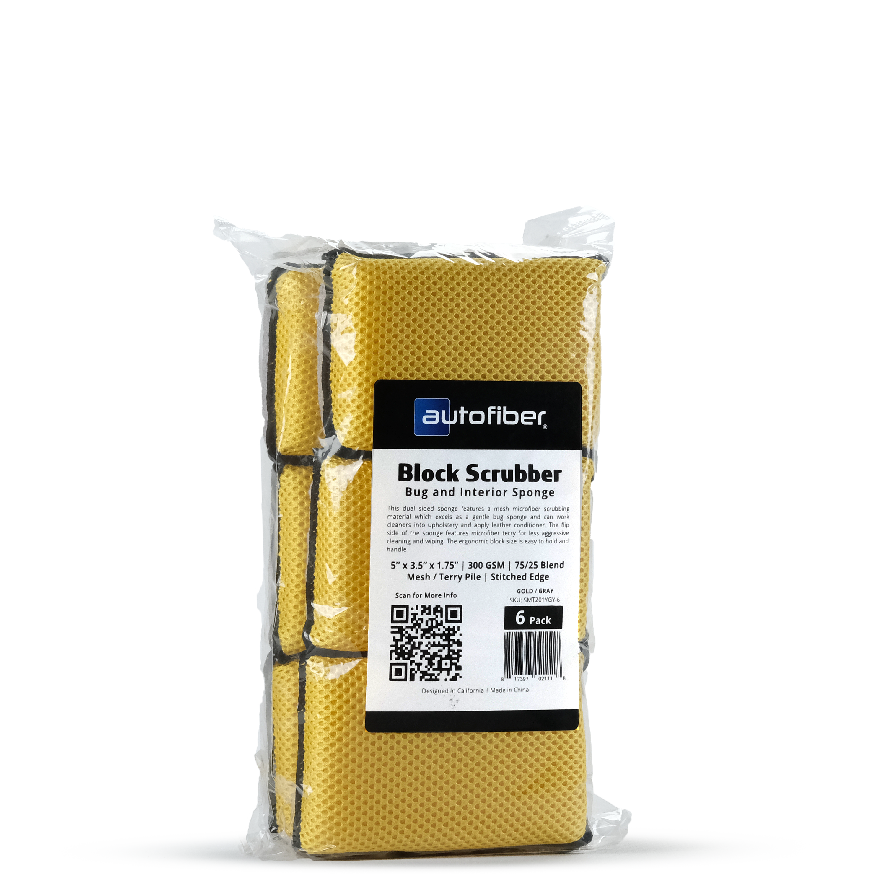 Autofiber Block Scrubber: 6 Pack - Chem-X