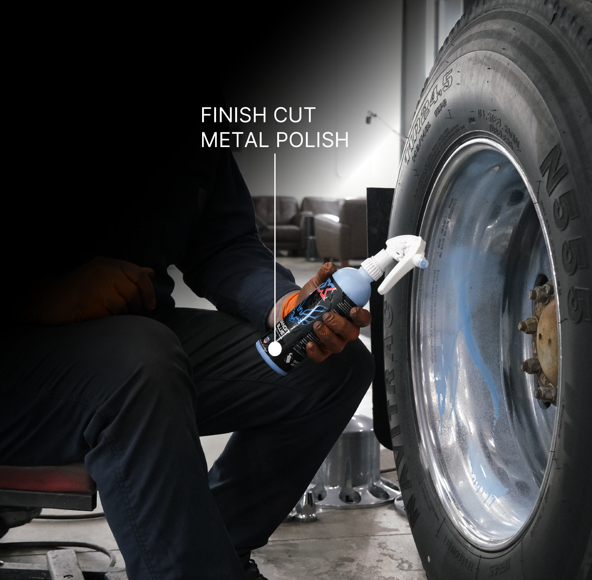 Bandit Blue: Finish Cut Sprayable Metal Polish