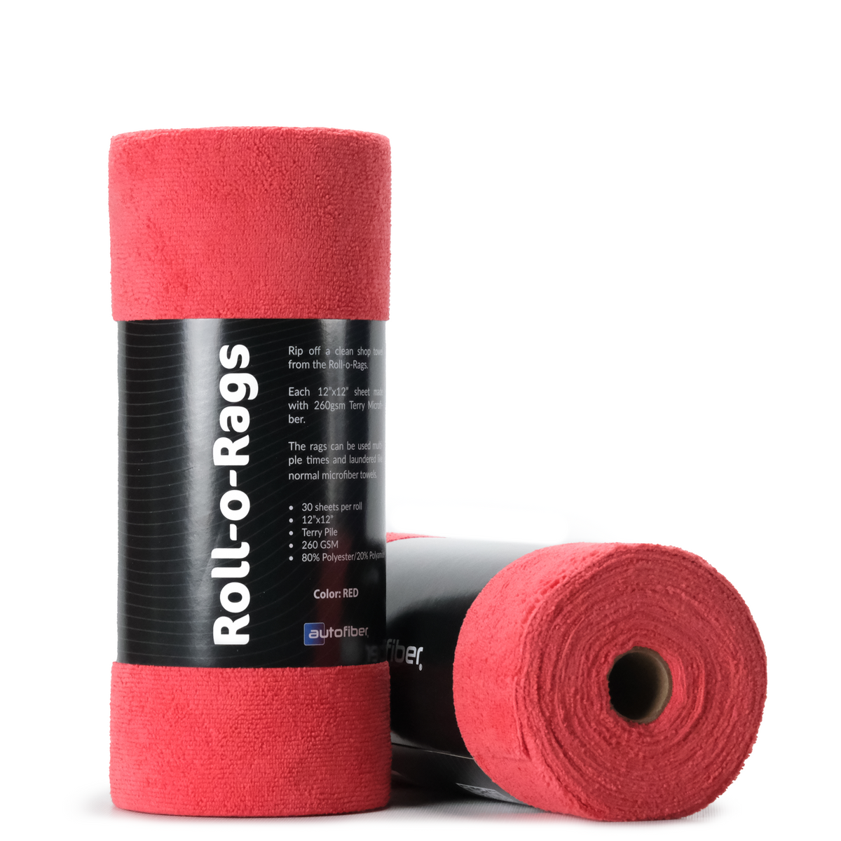 Autofiber Roll-O-Rags (2) Rolls of 30 - Chem-X
