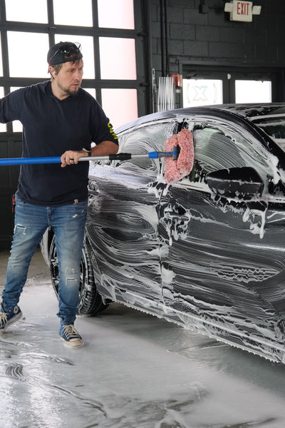 Autofiber Mitt on a Stick Pro+ 2-Piece Telescoping Pole (42" to 72") - Chem-X