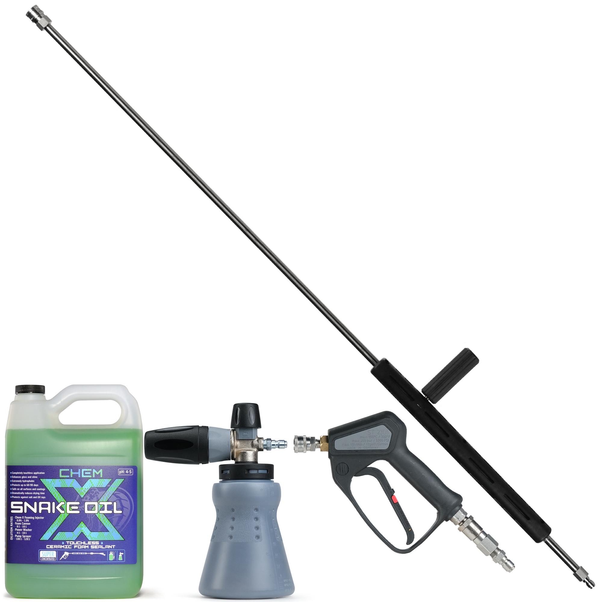 The Xtreme Foam Kit XL: Single cannon + ST-2305 & Swivel + Lance - Chem-X