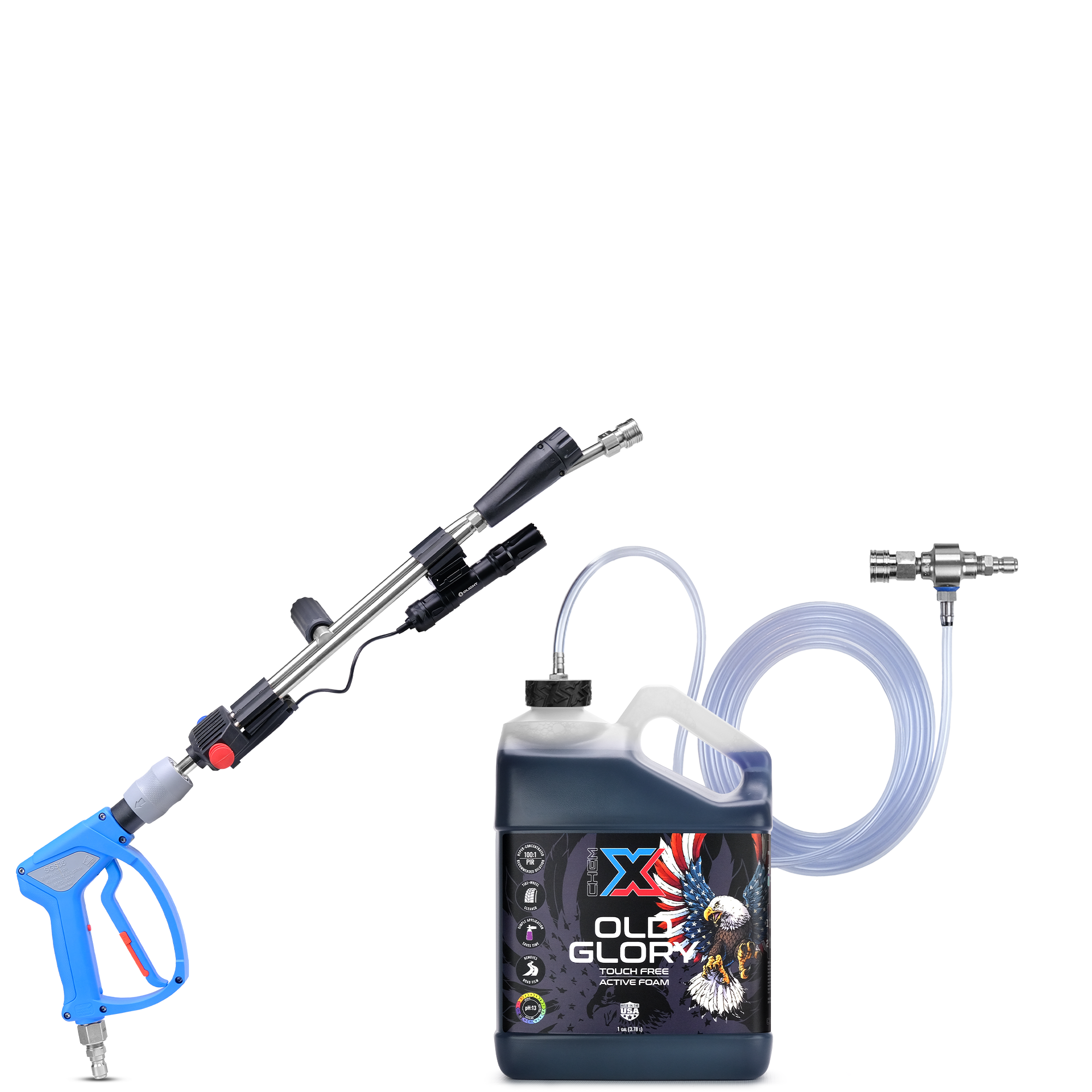 The Freedom Foamer Sawed Off: Tactical Strike Touch Free Vehicle Wash Kit - Chem-X