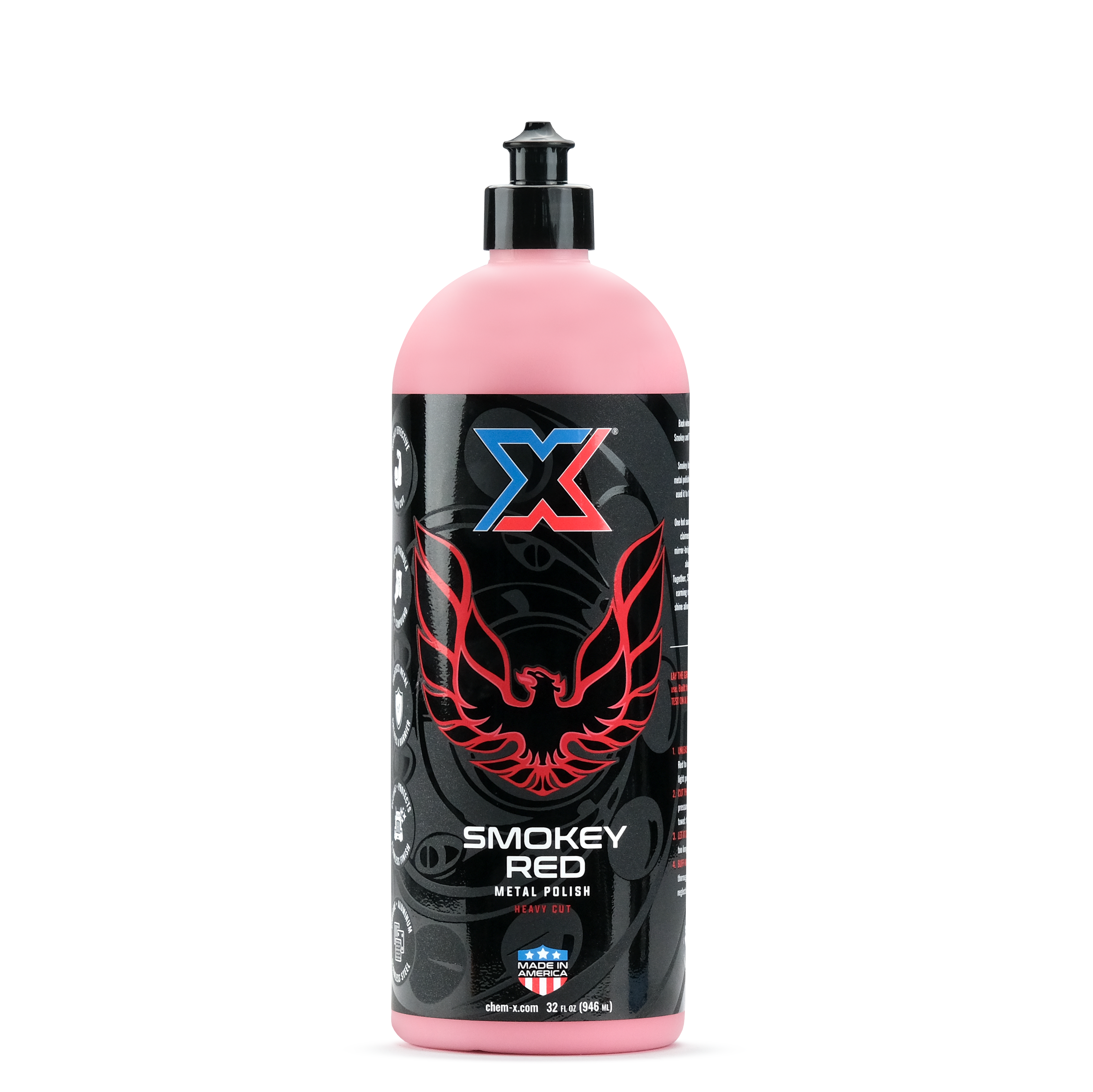 Smokey Red: Heavy Cut Metal Polish - Chem-X
