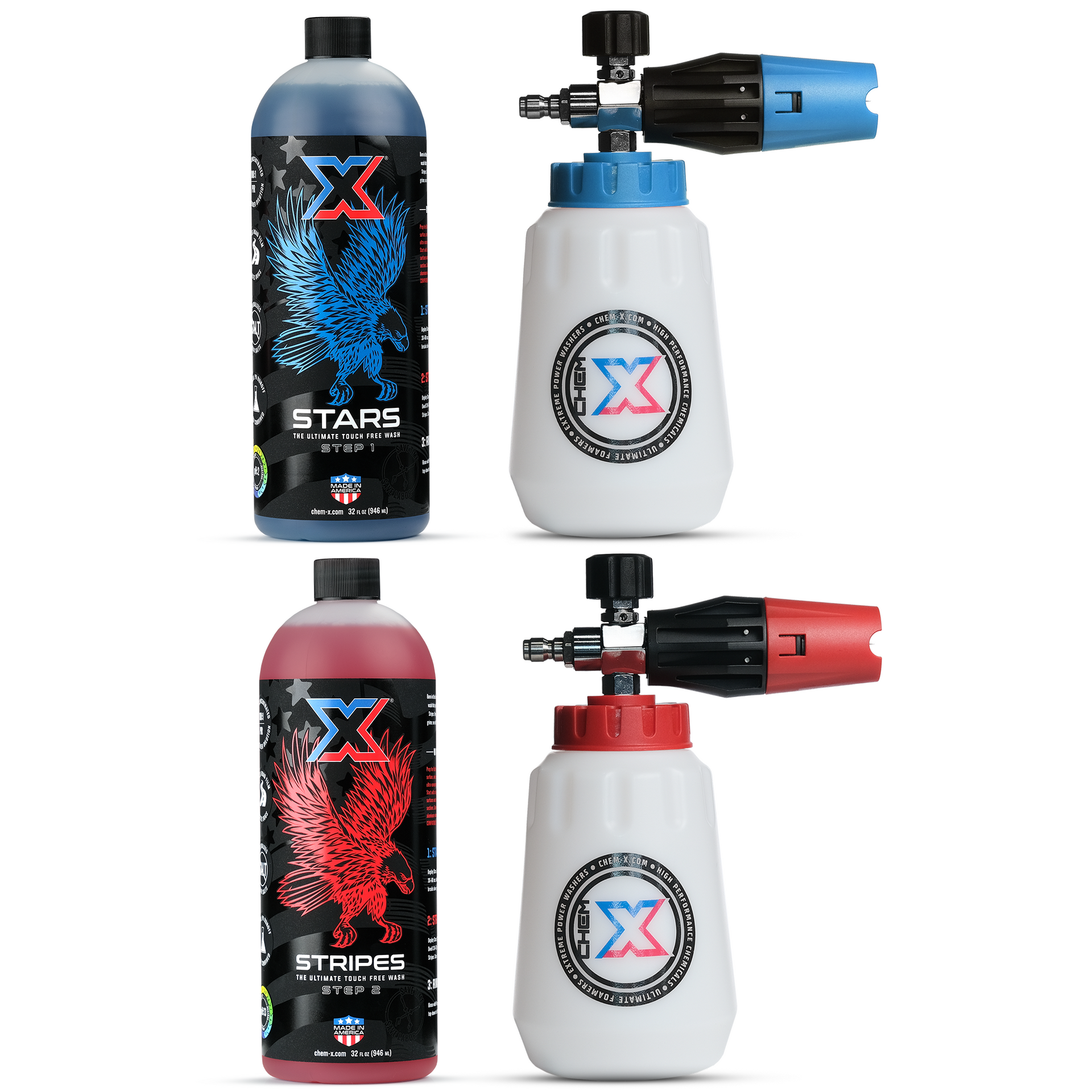 Touchless Wash Foam Cannon Kit – Stars & Stripes – Chem-X