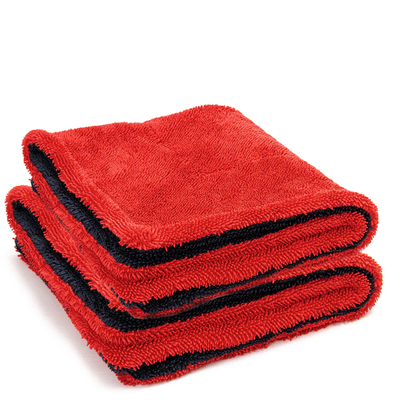 Autofiber Dreadnought MAX Jr. 2-Pack - Triple Layer Microfiber Twist Pile Drying Towel (16 in. x 16 in., 1400gsm) - Chem-X