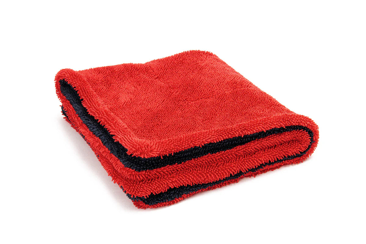 Autofiber Dreadnought MAX Jr. 2-Pack - Triple Layer Microfiber Twist Pile Drying Towel (16 in. x 16 in., 1400gsm)