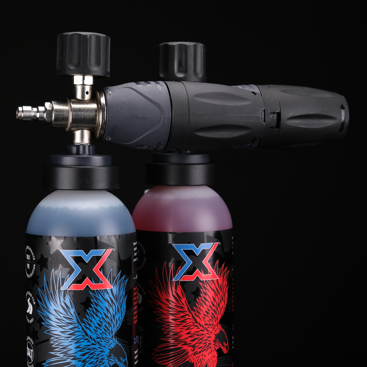 Two Step Foam + Clean Kit: Stars + Stripes with Two Freedom Foam Cannons