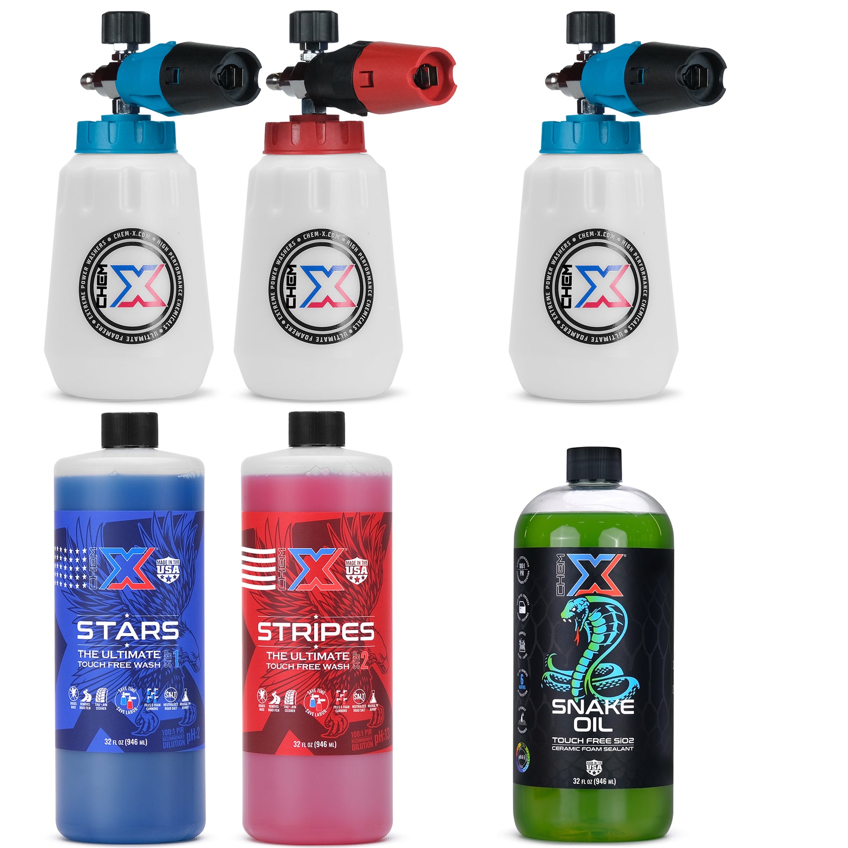 Ultimate Touch Free Bundle (32 oz Stars + Stripes)