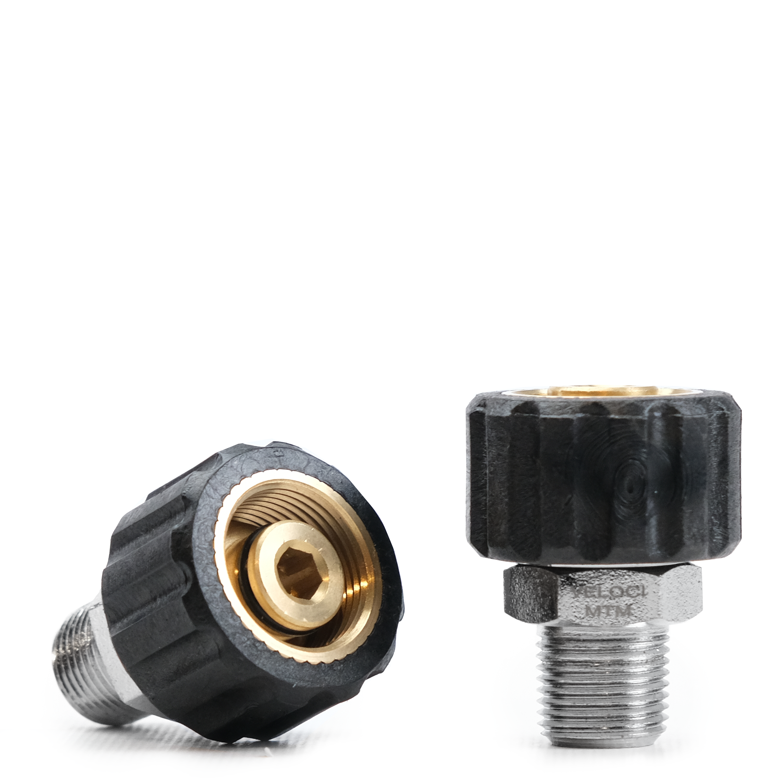MTM Screw Coupler: M22 x 3/8" Male NPT - Non Swivel - Chem-X
