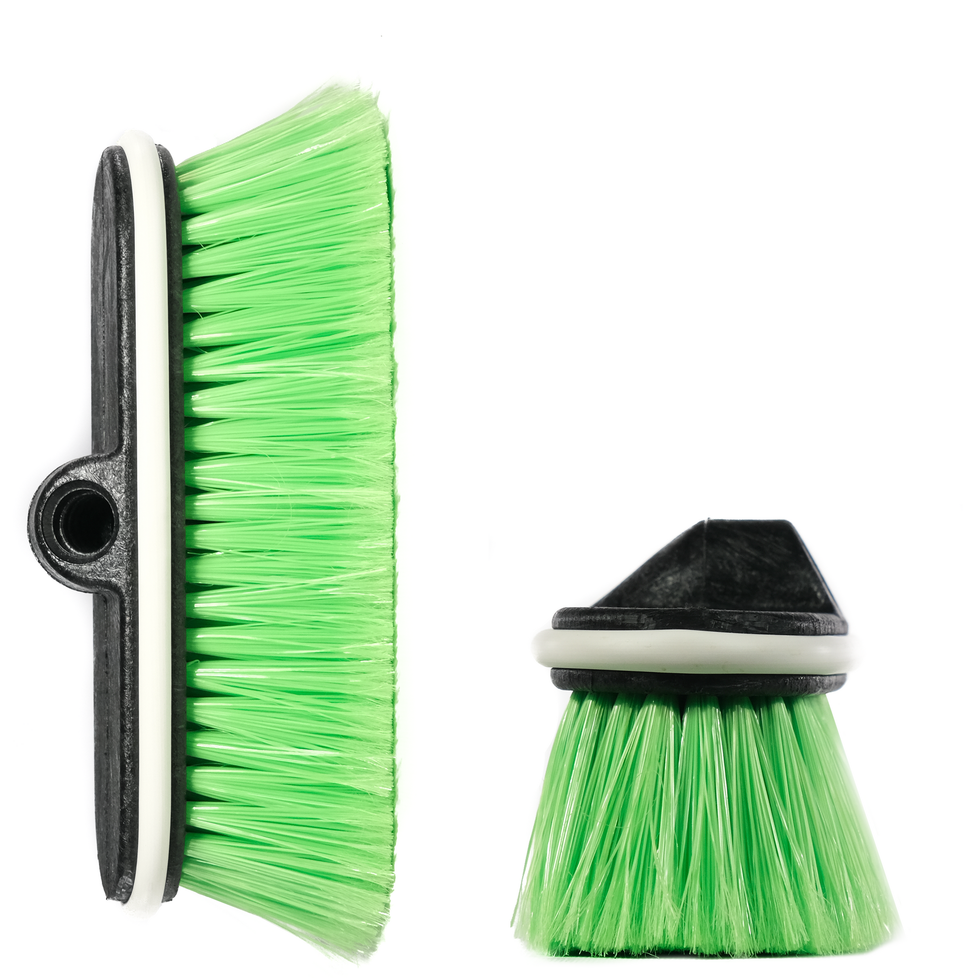 Easy Reach 9" Extra Soft Green Bristle Brush w/bumper - Chem-X