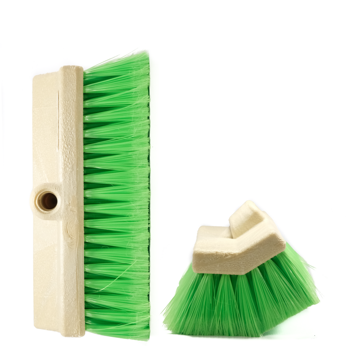 Easy Reach 10&quot; Bi-Level Extra Soft Green Bristle Brush - Chem-X