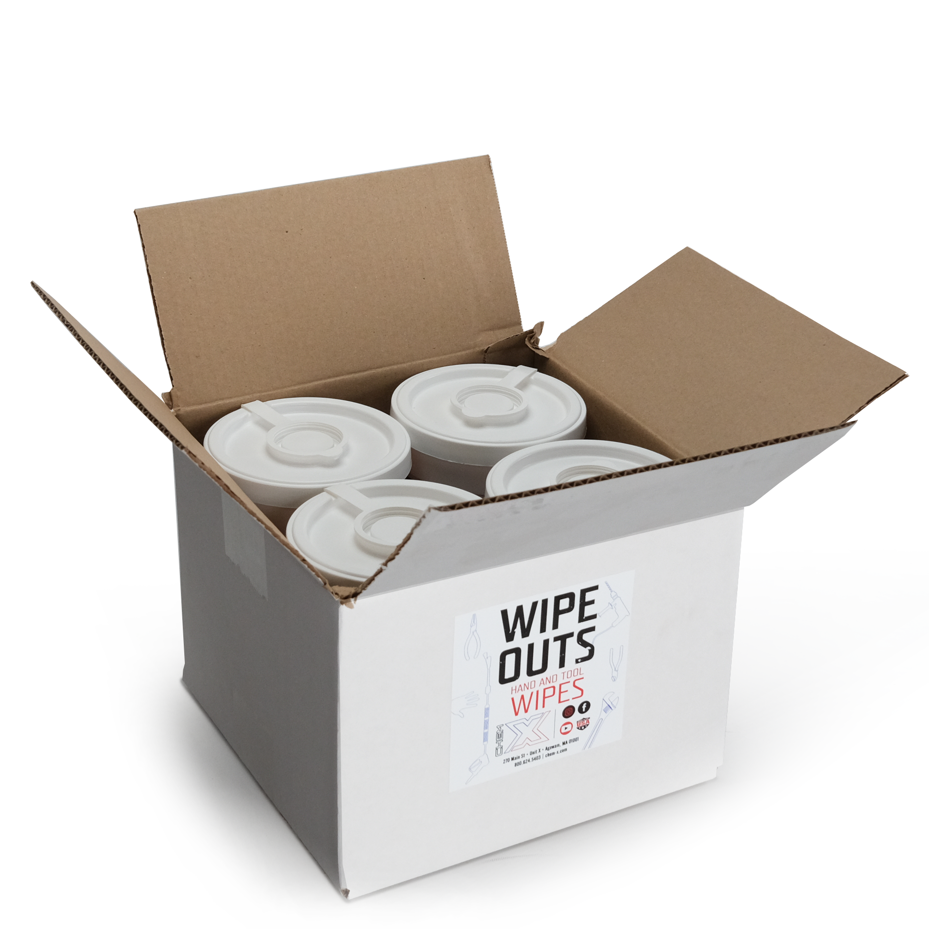 Wipe Outs: Hand + Tool Wipes - Chem-X