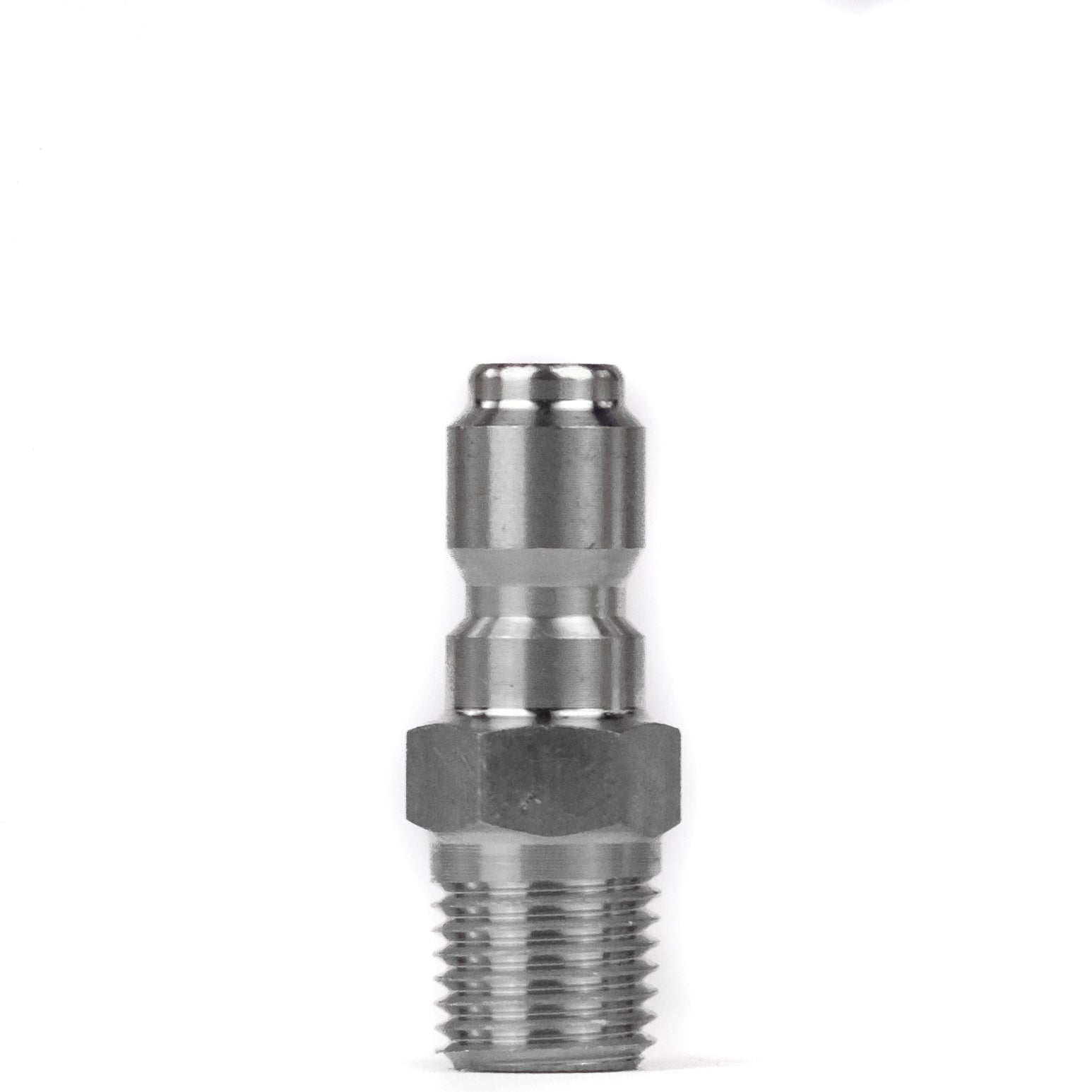 1/4" Male Thread QC Plug - Stainless - Chem-X