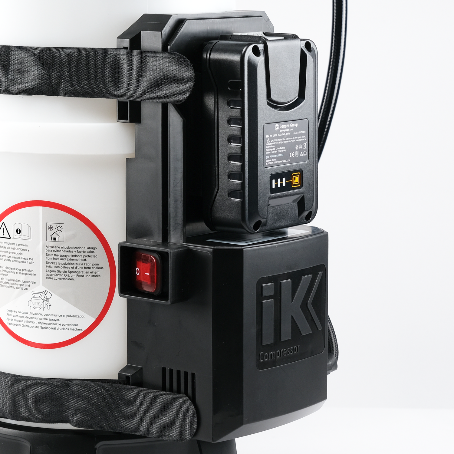 iK E Foam Pro 12 with Battery Powered Air Compressor - Chem-X