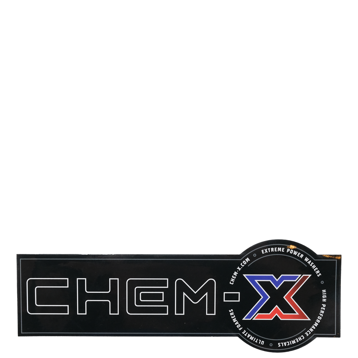 Chem-X Rectangle Logo Sticker - Chem-X