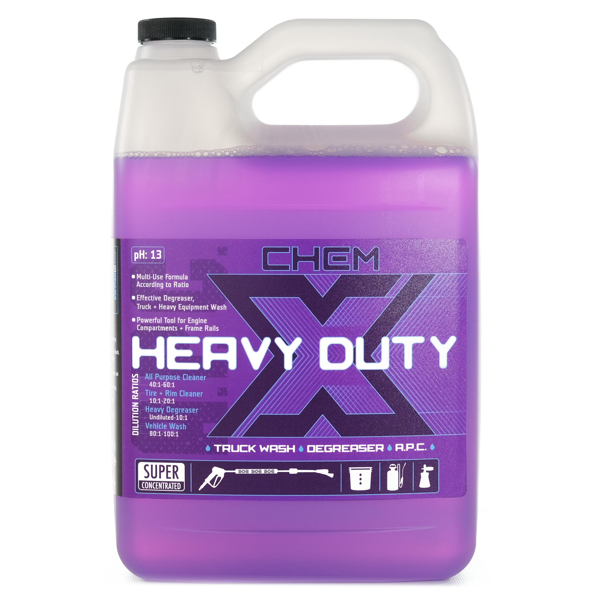 Heavy Duty Super Concentrate - Truck Wash - Degreaser - All Purpose Cleaner - Chem-X