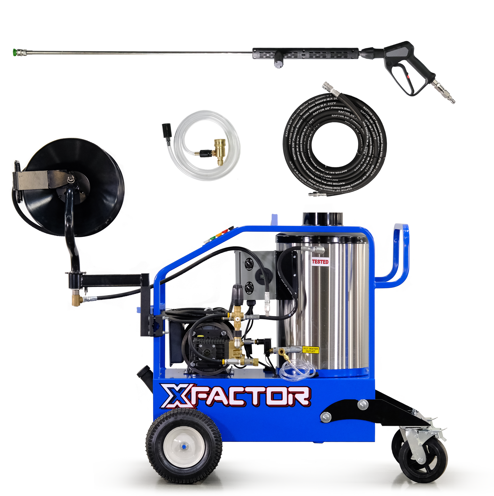 X Factor Hot Water Portable 220v Electric Power Washer - Chem-X