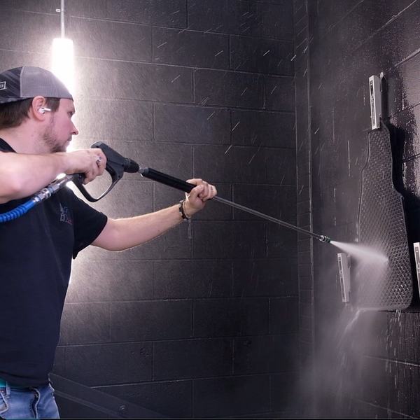 Mosmatic Mat Holder Wall Mounted Black Stainless Steel (INOX) 90.050