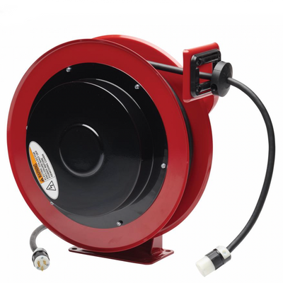 Reelcraft Electric Cord Reel With Cord (L 70075 123 3A – 12/3 75 ft. Heavy Duty Single Receptacle Power Cord Reel) - Chem-X